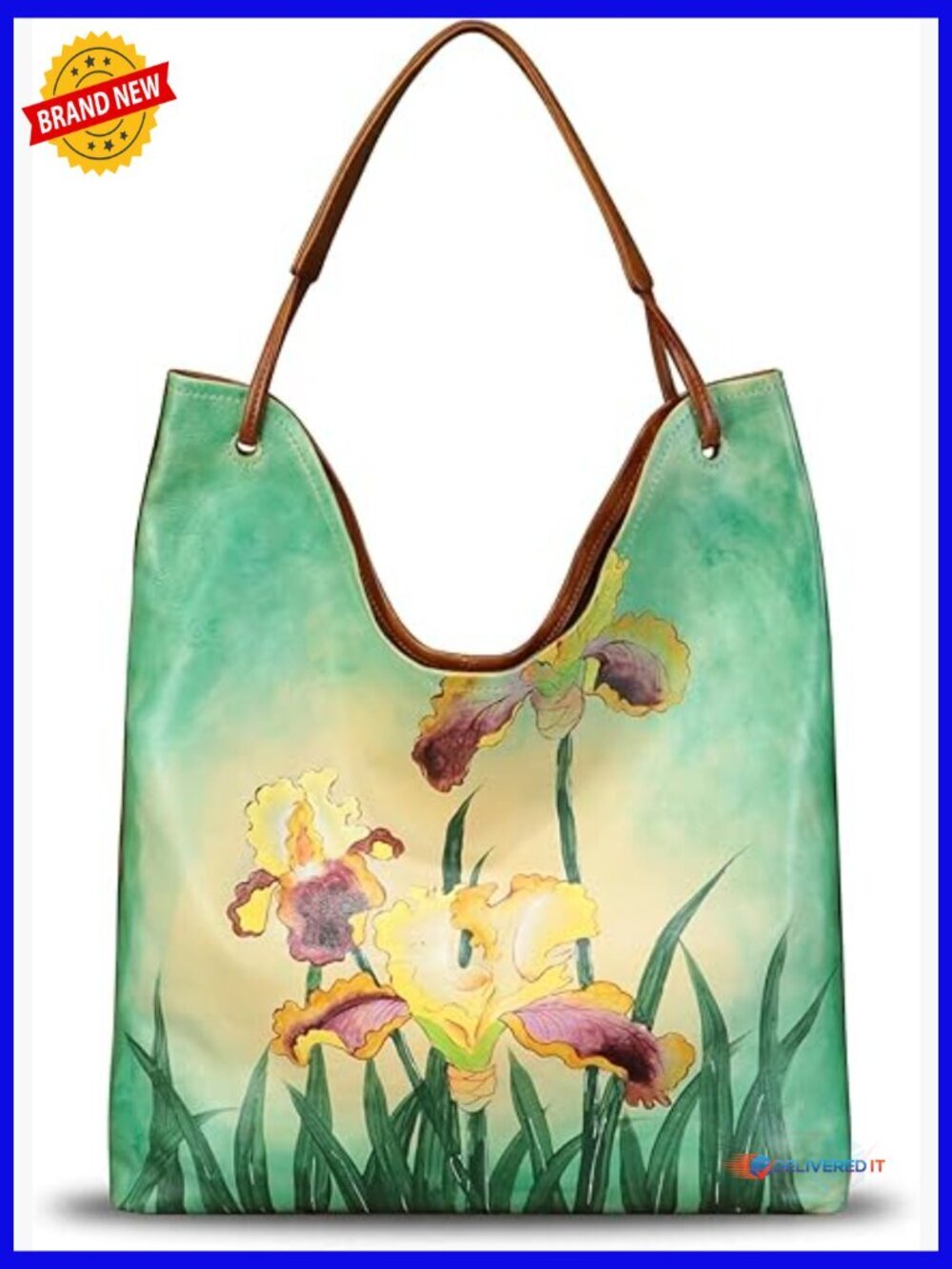 Genuine Leather Large Hobo Bag Shoulder Tote Purse Work Notebook